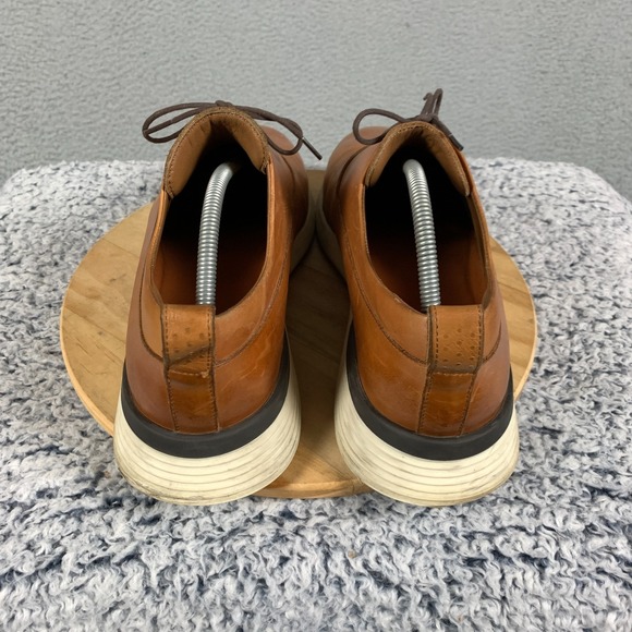 Wolf & Shepherd Crossover Longwing Dress Shoes Men's 11.5 M Honey/White Hybrid - Picture 4 of 15